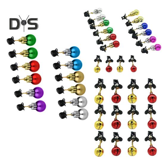 Украшение для бороды, рождественский колокольчик для бороды, украшение, пластиковые безделушки для волос на лице, декор для праздничной вечеринки