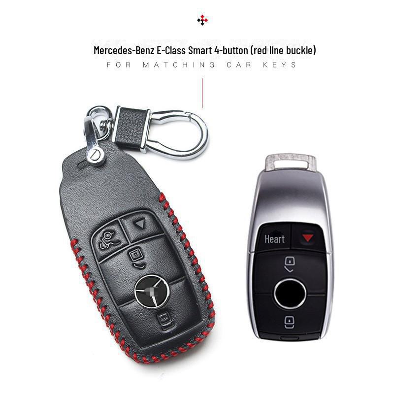 Mercedes-Benz E300LC260LS350GLBGLSGLCA200 Кожаный чехол для ключей Пряжка Аксессуар