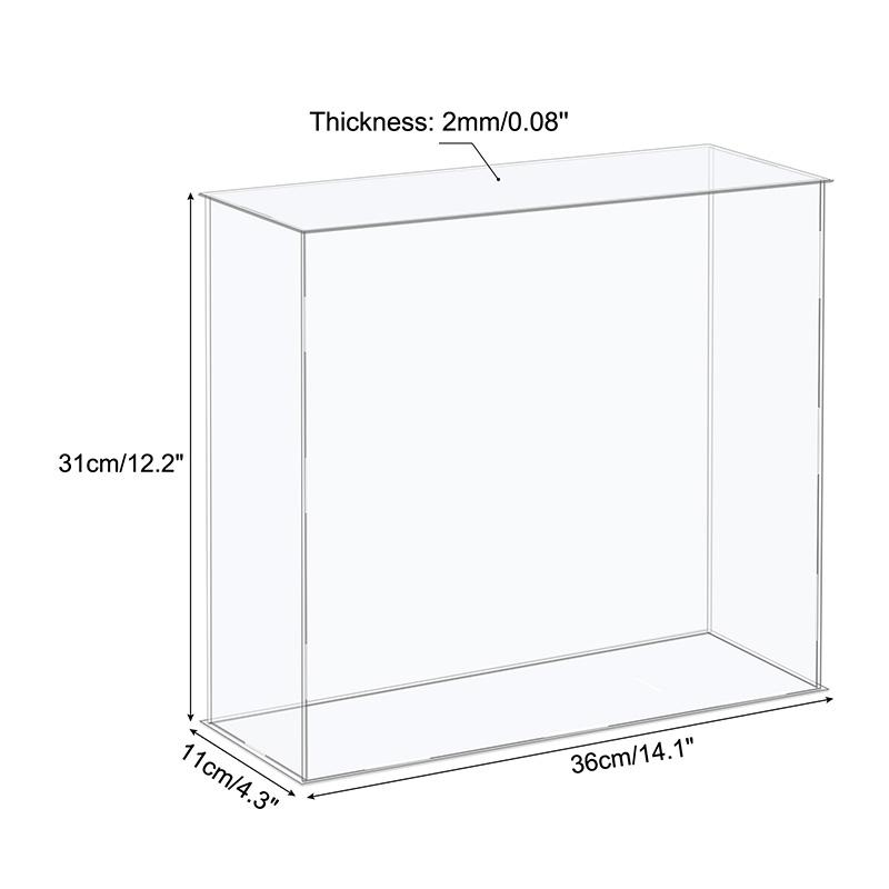 Акриловая витрина 41 размера для коллекционных предметов Сборная Прозрачная Защитная Витрина Куб Коробка для хранения Пыленепроницаемая Выставка Организация Игрушек