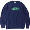 Casual Crew Neck Pullover Long Sleeve Sweatshirt Men Tops Blue FZ4729-410