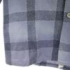 VINTAGE 50s Open collar check Long sleeve Open collar shirt M Gray Men's Used