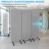 3 Panel Freestanding Partition Room Dividers Folding Portable Partition Screens Folding Privacy Screens for Home Office Hospital