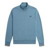 Fred Perry Unisex Adult Half Zip Tipped Sleeve Sweatshirt