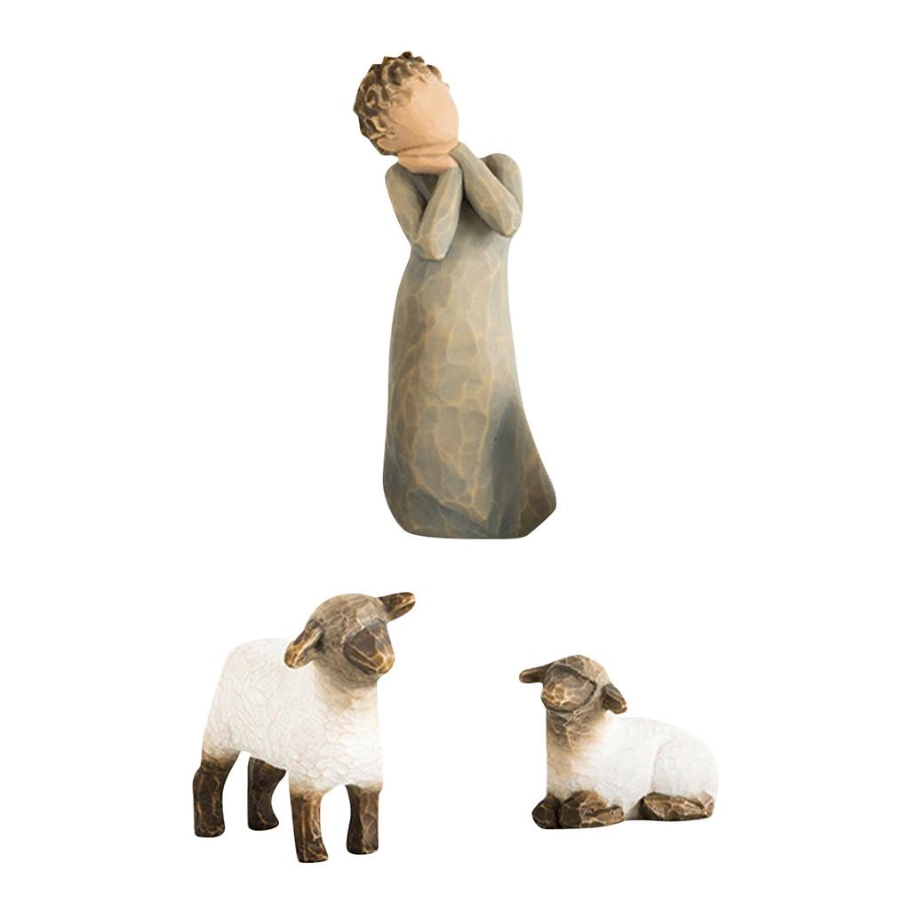 2025 Nativity Character Statue Hand Drawn Decoration Christmas Present Decoración De Habitación
