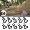10Pcs Tent Guyline Guy Line Adjuster Stopper Tightener Guy Rope Tensioners Tent Wind Rope Buckle Cord Guyline Runners