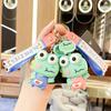 Silicone Cartoon Dinosaur Eye-Popping Keychain - Cute Stress Relief Bag Charm
