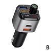 FM-передатчик Bluetooth 5.0 Автомобильный аудиоплеер Handsfree Адаптер USB 18 Вт Быстрая зарядка Type-C FM-модулятор