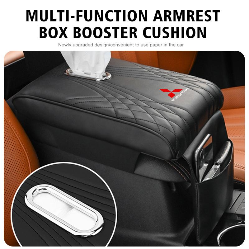 sdbf9 For Mitsubishi Car Elbow Support Armrest Box Pad Center Console Tissue Holder Accessories Outlander Lancer L200 ASX Pajero