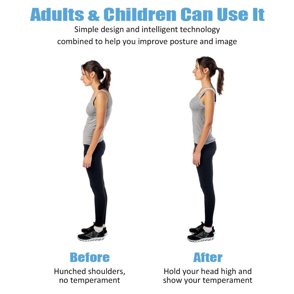 Умный корректирующий пояс, сенсорный ортез, невидимое напоминание для взрослых и детей, сидящая осанка, с горбатой спиной, умный корректор осанки