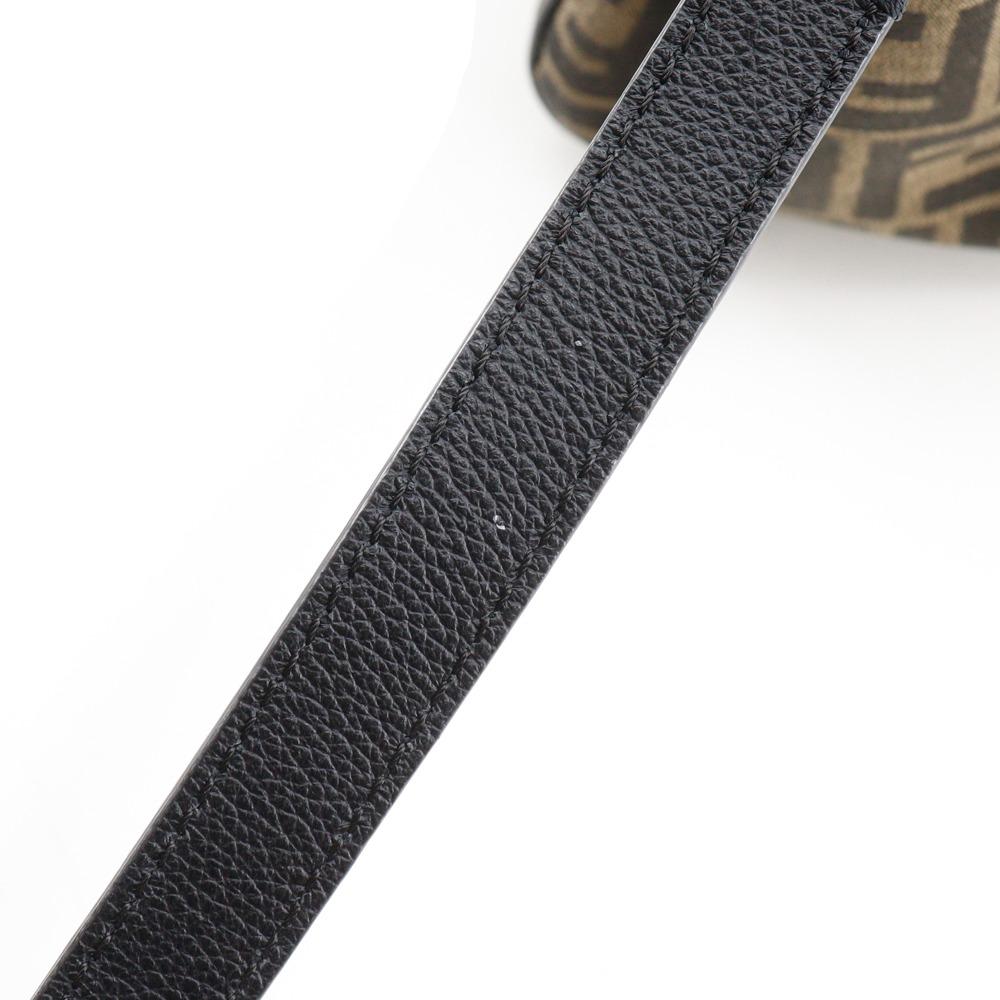 Fendi Сумка La Medusa Zucca x Versace Fender 2WAY через плечо Черный / Коричневый Нейлоновый канвас/кожа Женская Б/у