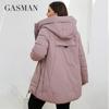 Gasman Новая модная женская пуховая куртка больших размеров, короткие повседневные парки с капюшоном и большими карманами, женское многоцветное пальто, верхняя одежда GM-82172