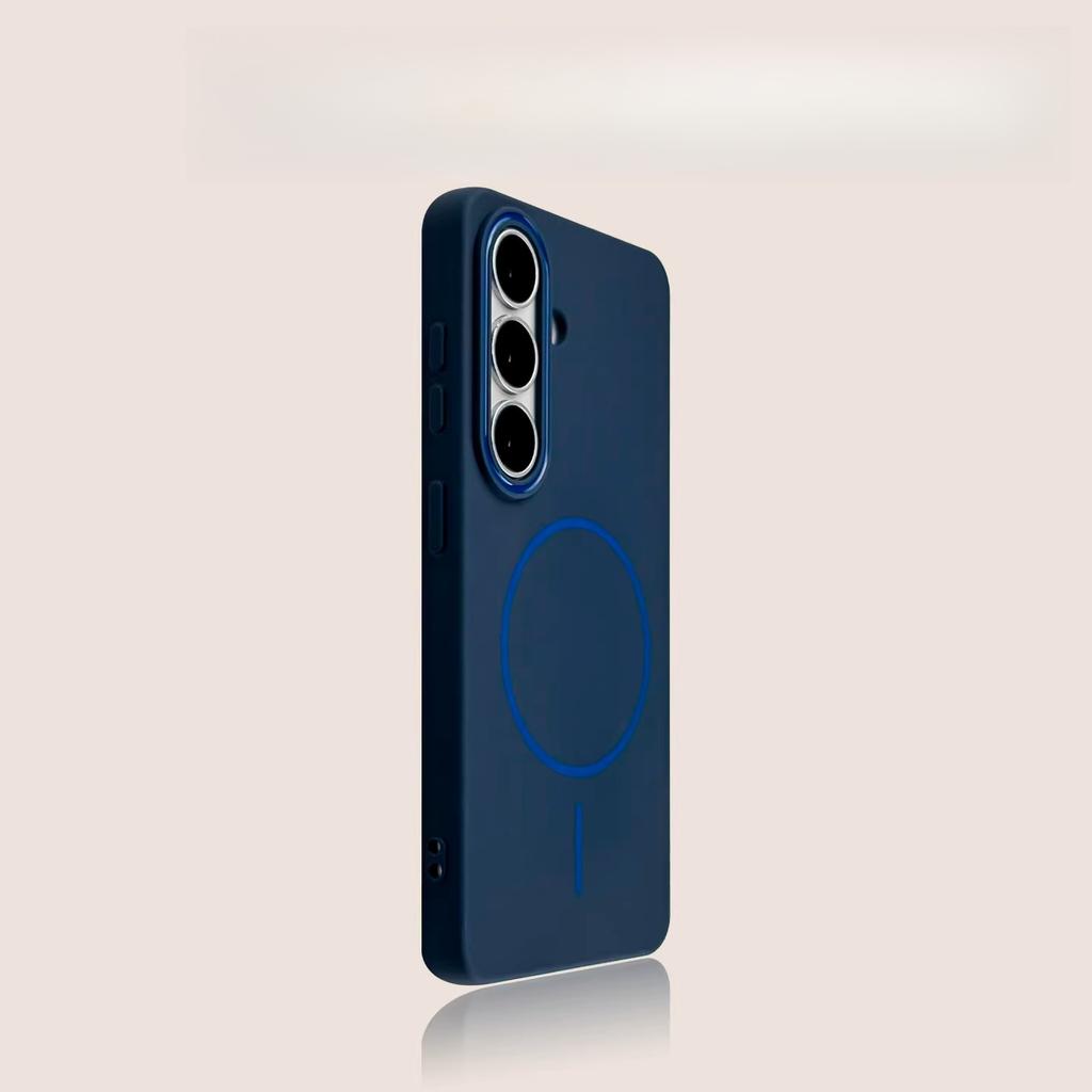 Для Samsung Galaxy S26 Ultra Чехол Матовый Удобное Ощущение Магнитный Нескользящий Защитный Задний Чехол Для Samsung Galaxy S26 Ободок Бампер
