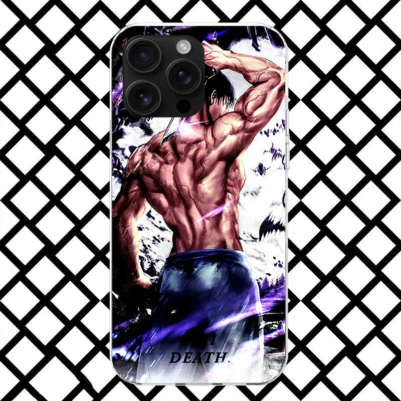 Kaisen J-Jujutsu Фушигуро Тодзи Чехол для телефона для iPhone 17 Air 16 16E 15 14 Plus 13 Mini 12 11 Pro Max 7 8 + SE 2020 Мягкий чехол Fu