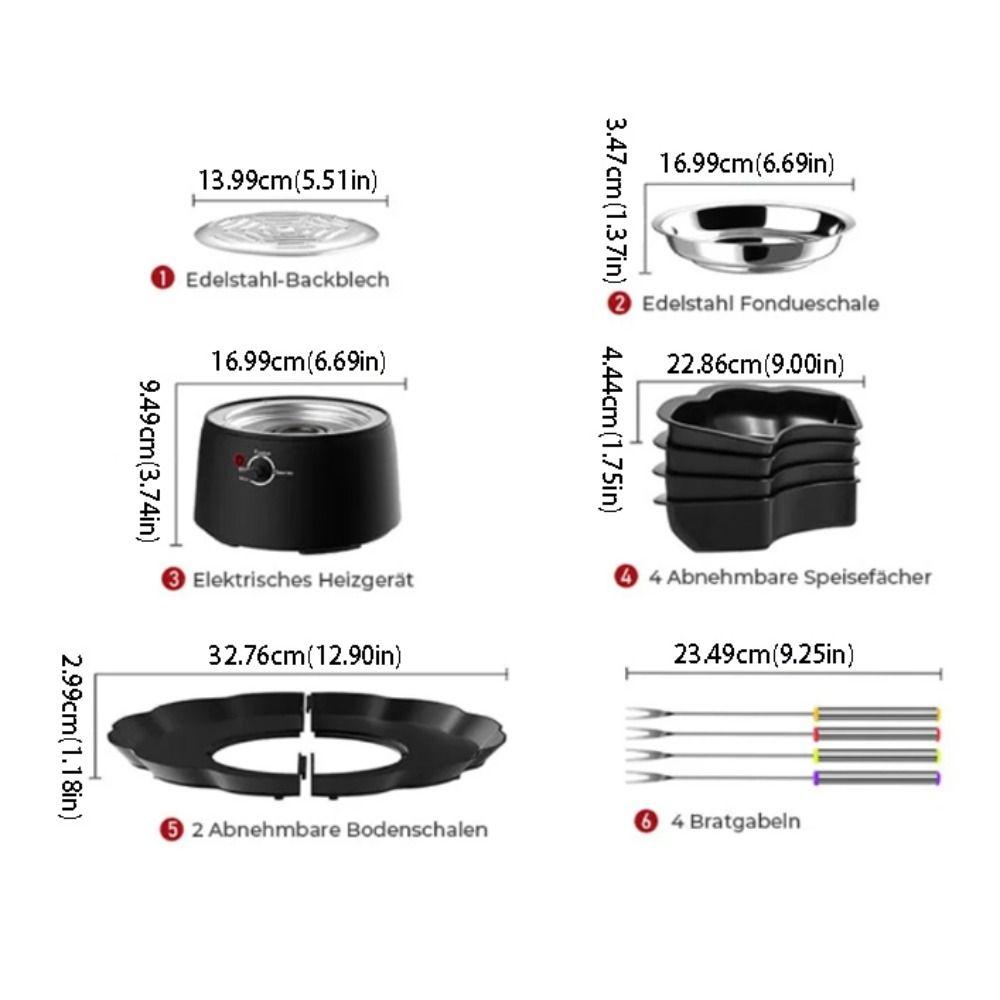 Flameless Smores Kit Electric Electric Marshmallow Roaster Supplies Flameless Fondue Set Indoor