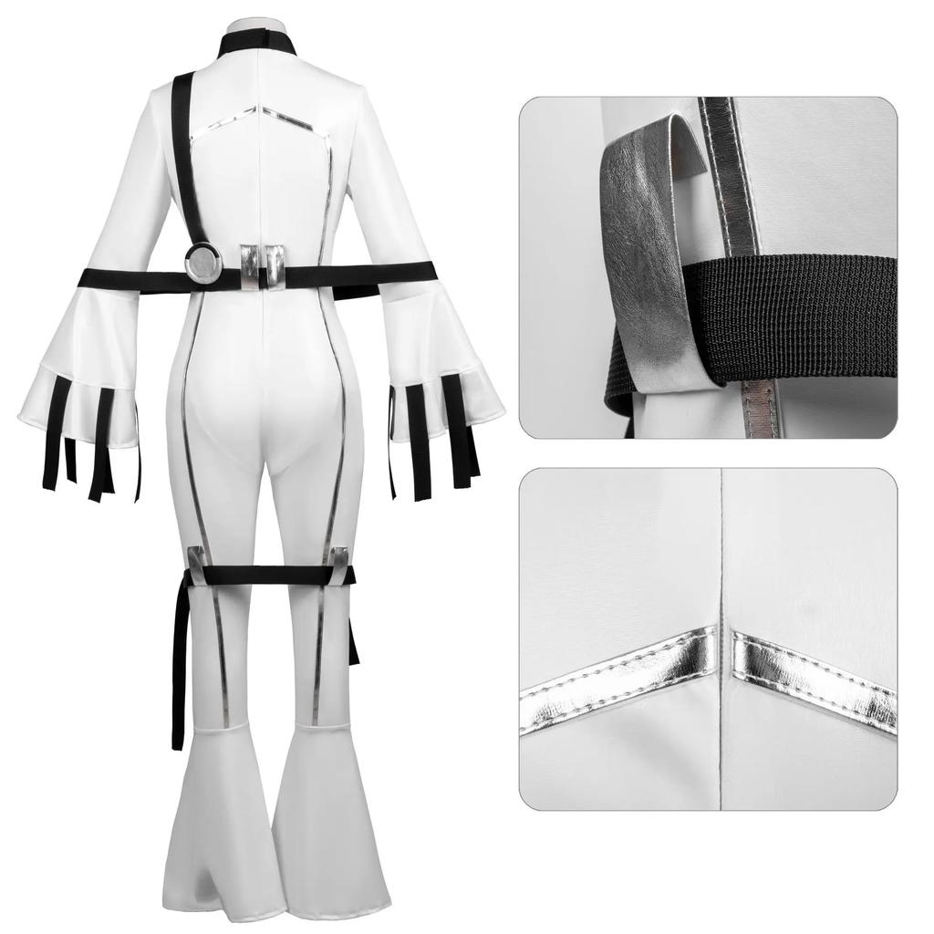 Anime Code Geass: Hangyaku No Lelouch Cosplay Costumes C.c. Cos Uniform White Slim-fitting Onesie With Green Wig Full Set