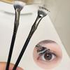 3Pcs/Set Eyelash Brush Comb Ergonomic Angle Scalloped Lashes Brush Separator Tool Portable Women Girls Eyelash Definer Mascara Applicator Brush