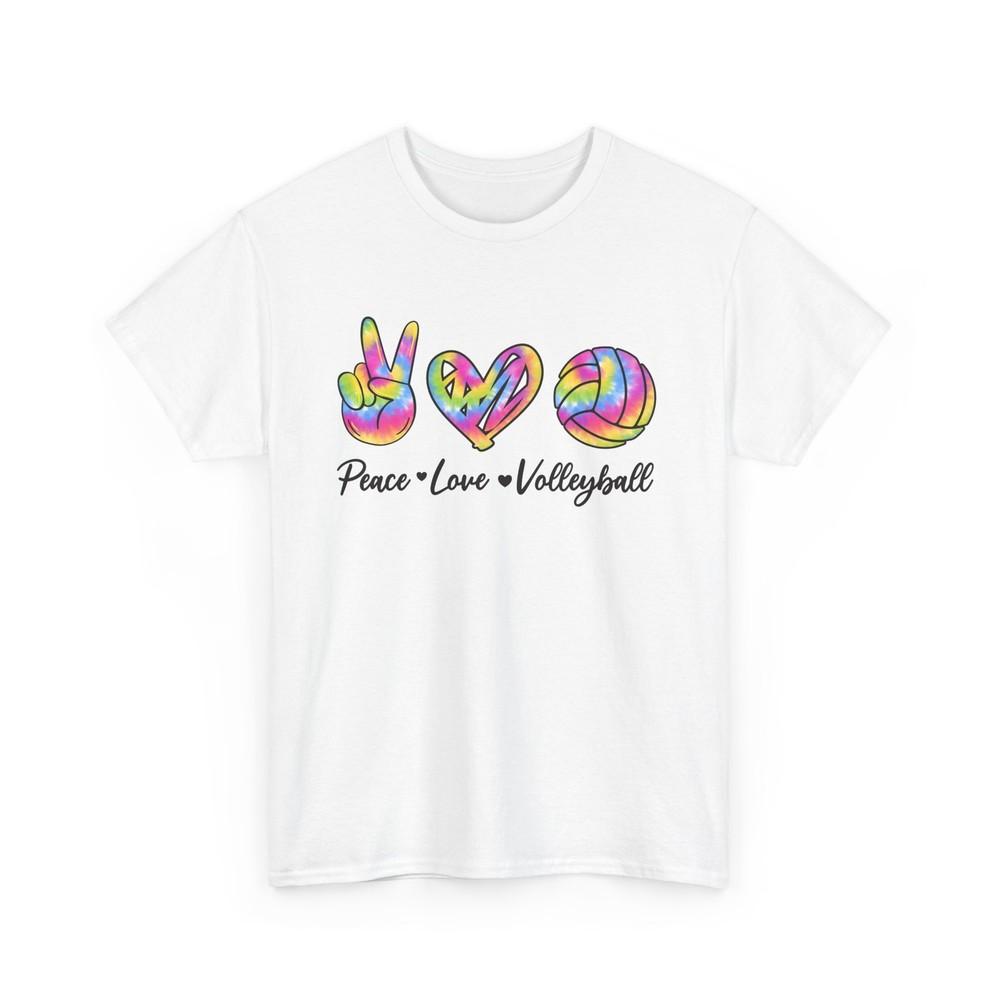 Peace Love Volleyball Shirt, Volleyball Players Sports Lovers Cute Shirt