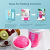 Smoothies Cup Ice Cream Maker Quick-Frozen Silicone Squeeze Cup DIY Milkshake Bottle Slushy Maker Bottle Cup Summer Cooling Cup ZPG