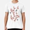 Sakura Butterflies In Peach Pink Watercolor S To 5XL Made In the AU/USA T-Shirt