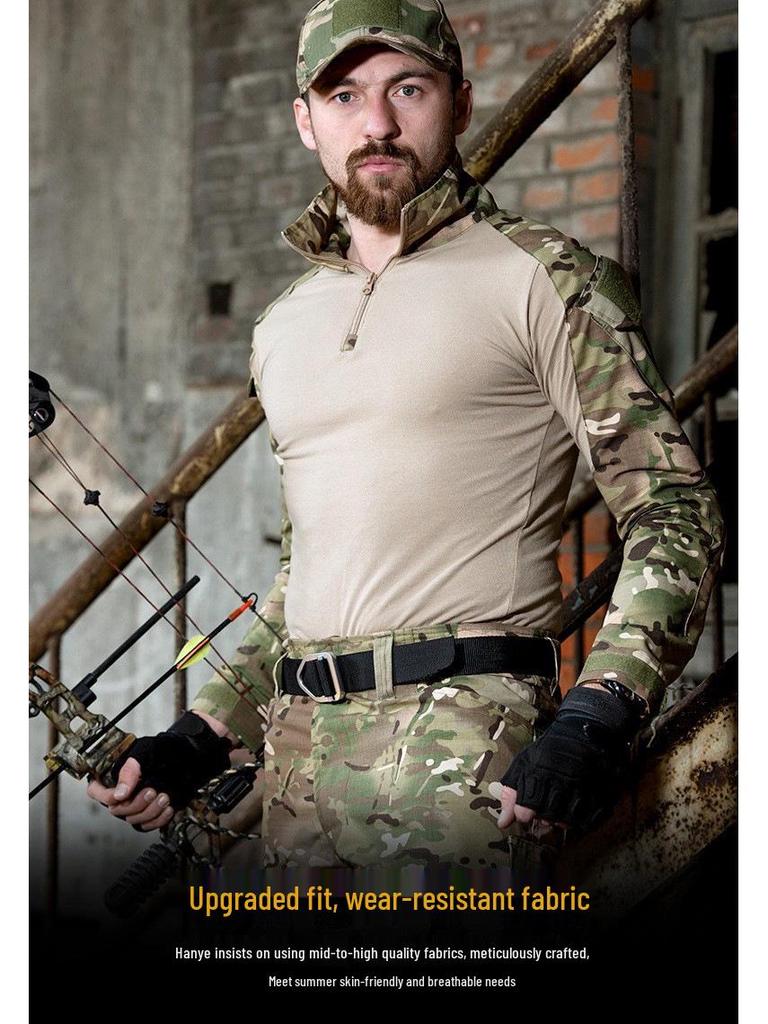 G2 Боевой камуфляжный комплект «Лягушка» с защитным снаряжением, длинный рукав