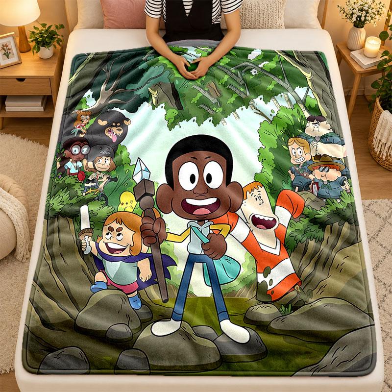 Flannel BlanketCraig of the Creek Warm Soft Throw Blanket for Indoor Sofa Bed Living Room Use