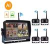 4CH 7Inch HD Wireless Truck DVR Night Vision Reverse Backup Recorder High Definition Cam Era For Truck/Trailer/Bus/RV