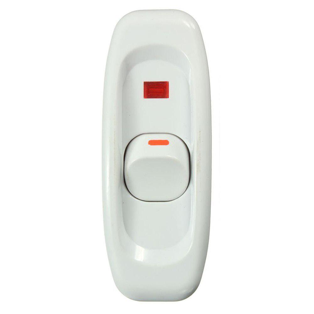 1 шт. переключатель прикроватной лампы переменного тока 110-250 В 10 А встроенный ВКЛ/ВЫКЛ настольная лампа шнур кабельный переключатель со светодиодным индикатором