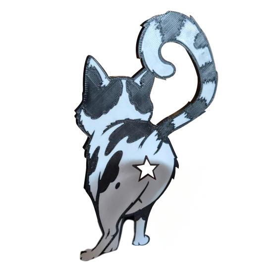 Хлебная клипса «Кошачья попа», напечатанная на 3D-принтере, держатель для пакетов для любителей кошек