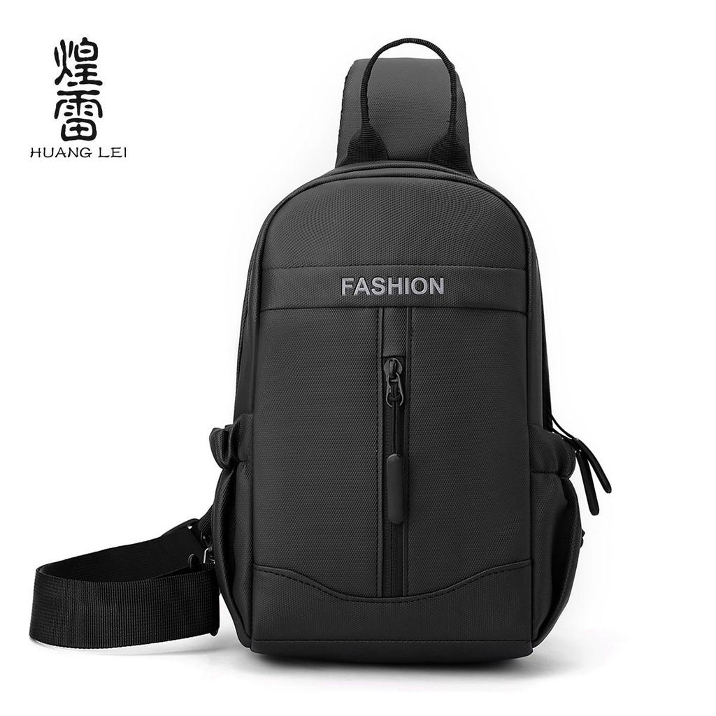 New Breast Bag Men's Backpack Versatile Casual Shoulder Messenger Bag Men's and Women's Trend Fashion Satchel Men's Bag Tide