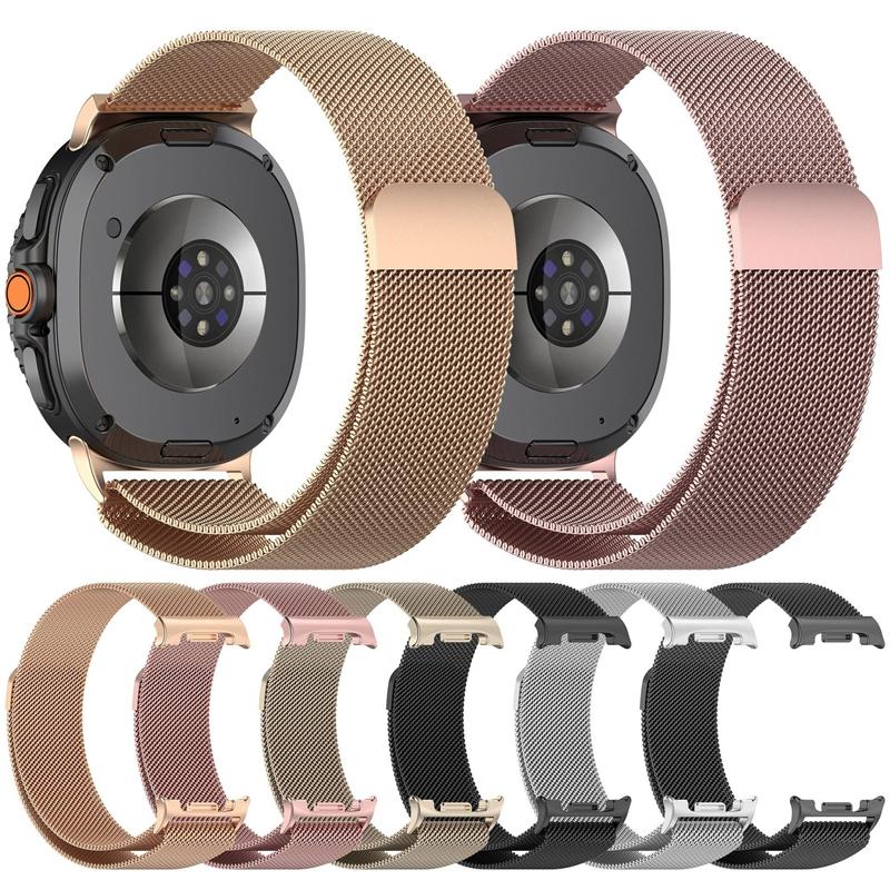 Магнитный металлический ремешок для Samsung Galaxy Watch Ultra2 из нержавеющей стали, сменный браслет