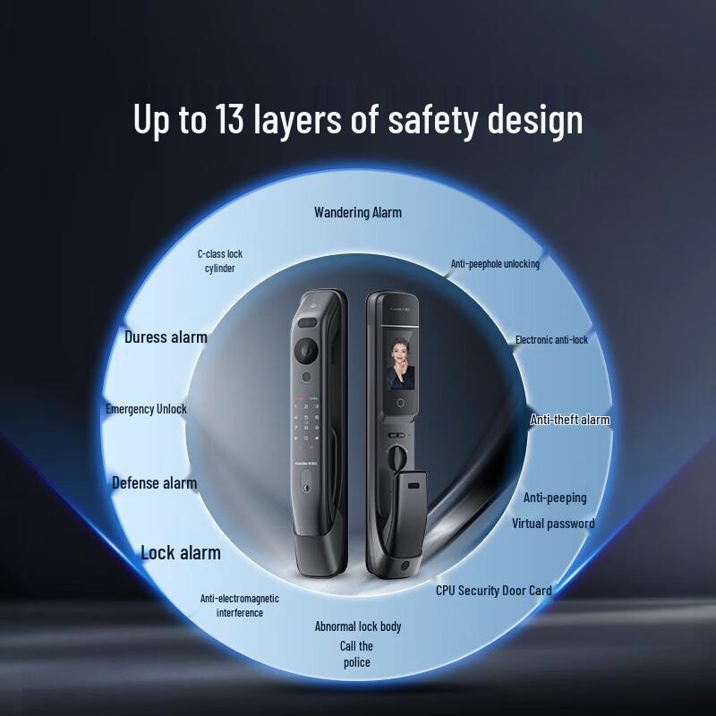 Умный дверной замок Kaadas K20ProMax V2 с видеоглазком
