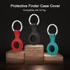 Protective Finder Case Soft Silicone Tracker Cover with Anti-Lost Stainless Steel Keychain Ring Portable Anti-Scratch Protector Finder Holder for Key