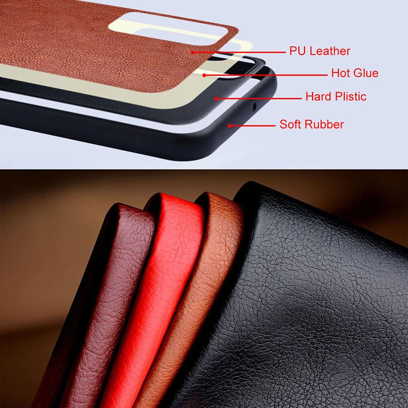 Stylish Case for Samsung Galaxy Z Flip 7 FE 6 5 4 3 Funda Business Style Durable Pu Leather Cover for Flip7 Phone Case Coque