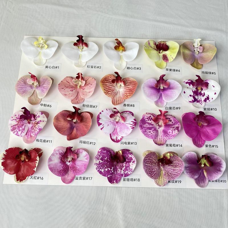 Phalaenopsis French 3d Artificial Flowers For Wedding Decor Home Display Hotel