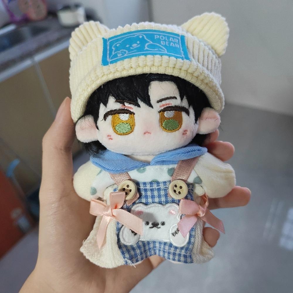 Замеченный Топ 20 см Одежда для куклы Наряд Шляпа Маленький медвежонок Набор одежды для куклы 10/20 см Хлопковая кукла