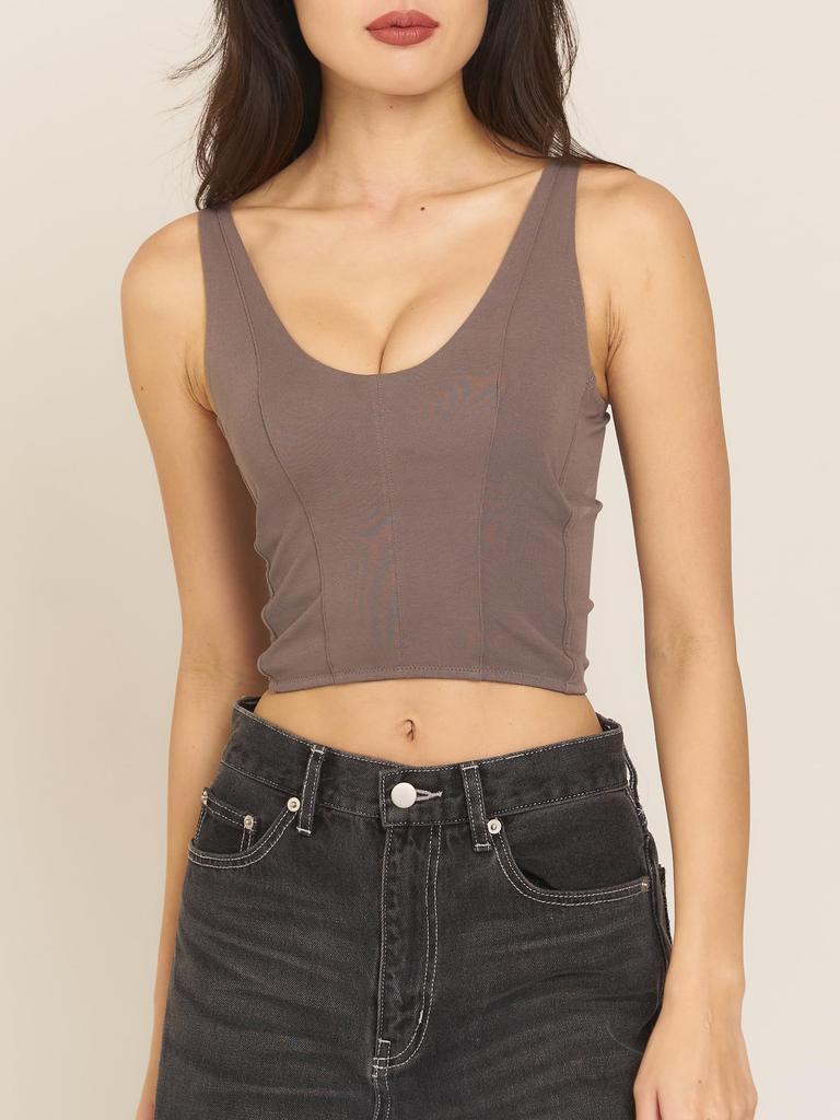 Бюстгальтер Пуш-ап Майка Пуш-ап Серый M [AMATERAS] Женский