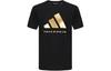 adidas Футболка Sportlife Унисекс Черный Золотой adiCLTS24TK-BG