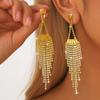 2PC Women's Fashion Colorful Tassel Design Earrings Suitable for Travel, Party, Festival Dress Gifts