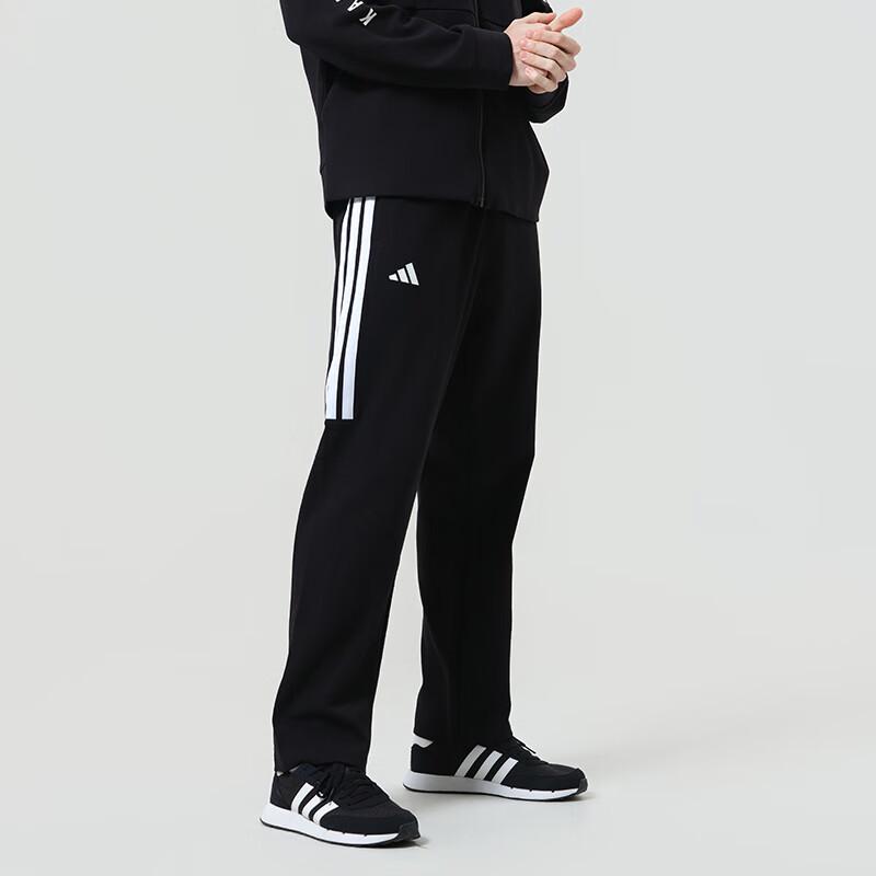 adidas Мужские спортивные штаны из смесовой хлопковой флисовой ткани