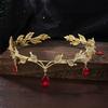 Leaves Shape Eyebrows Drop Headband Pendant Forehead Ornaments Elegant Forehead Chain  Girl