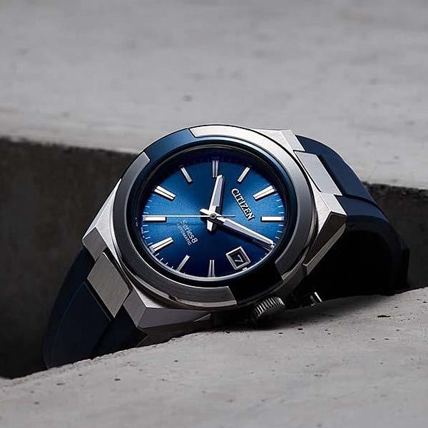 Citizen Men's NA1005-17L ( Watch Series 8 Mechanical 870 Mechanical) Round Watch Blue Stainless