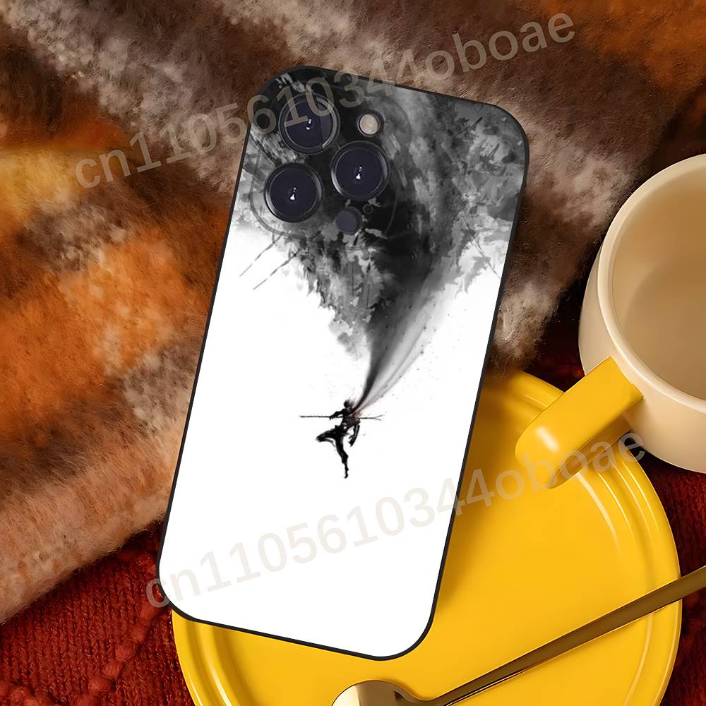 B-BlackMyth W-Wukong Чехол для телефона для iPhone 17,16,15,14,13,12,11,Pro,Max,Plus Ударопрочный чехол