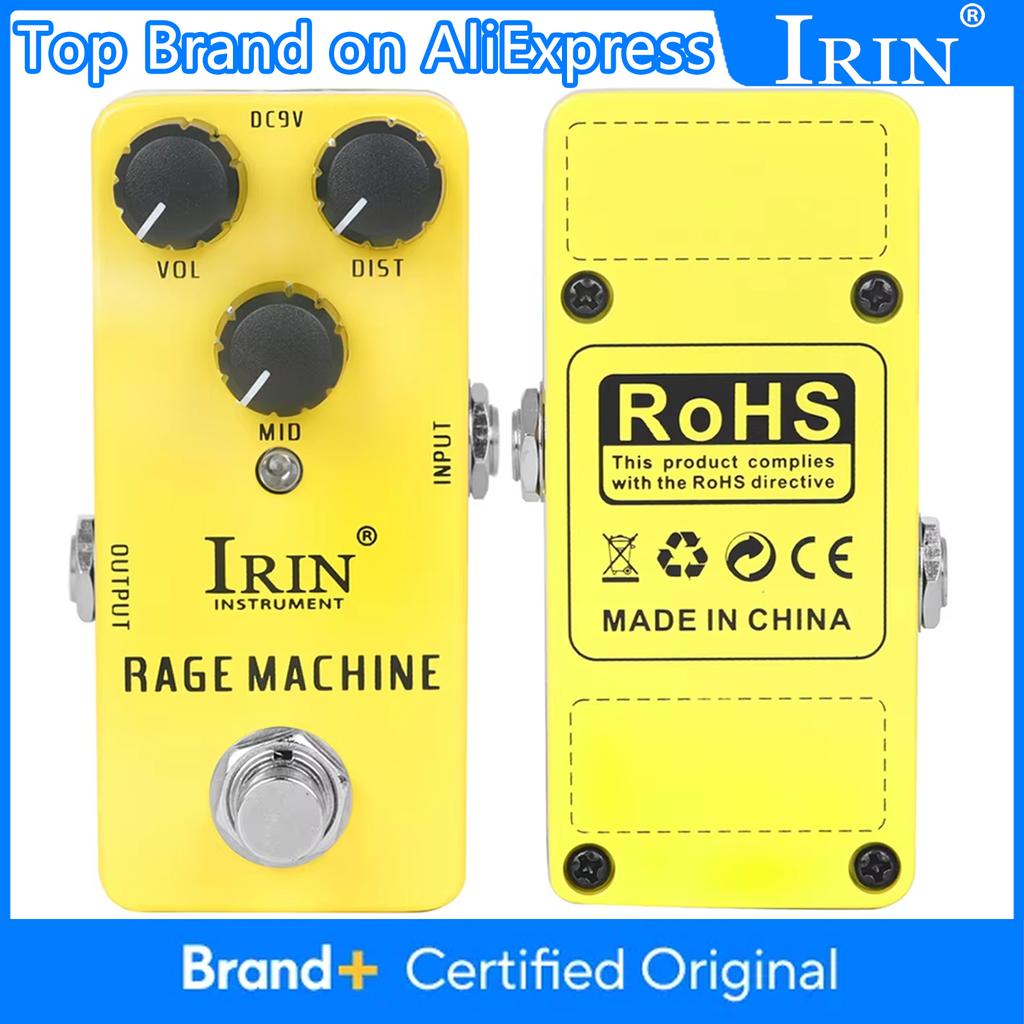 IRIN RS-16 Rage Machine Педаль Тяжелый Металл Искажение Тон Электрогитарная Педаль Эффектов Гитарные Запчасти и Аксессуары True Bypass