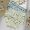Ice Silk Panties for Women New Bow Seamless Mid-waist Underwear Summer Thin Breathable Pure Cotton Crotch Sexy Briefs