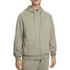 Nike Однотонный кардиган на молнии с капюшоном, куртка с длинными рукавами, сшитый винтажный свитшот, мужские куртки, светло-армейский-зеленый FZ0968320
