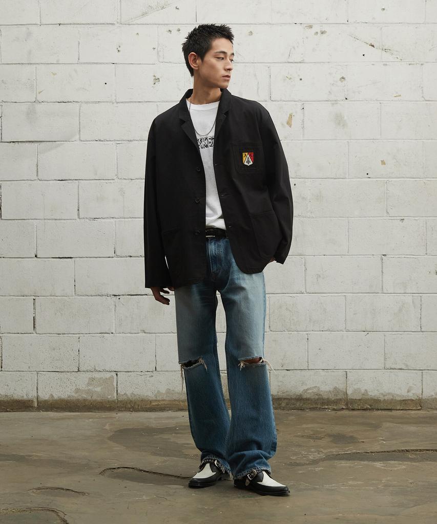 Krakki [Unisex] Work Jacket_Black [Kr265Puj401]