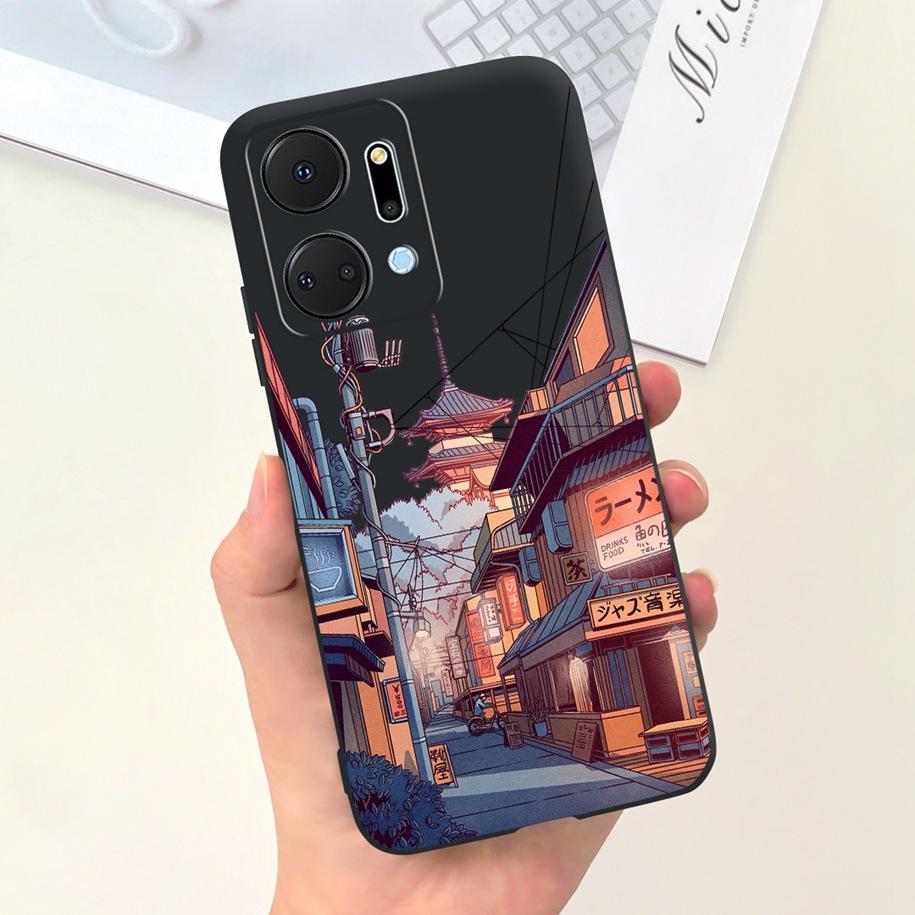 For Honor X7a Case RKY-LX1 RKY-LX2 RKY-LX3 Cover Cute Duck Dinosaur Soft Funda For Honor X7 X7b Bumper on HonorX7b HonorX7a Para