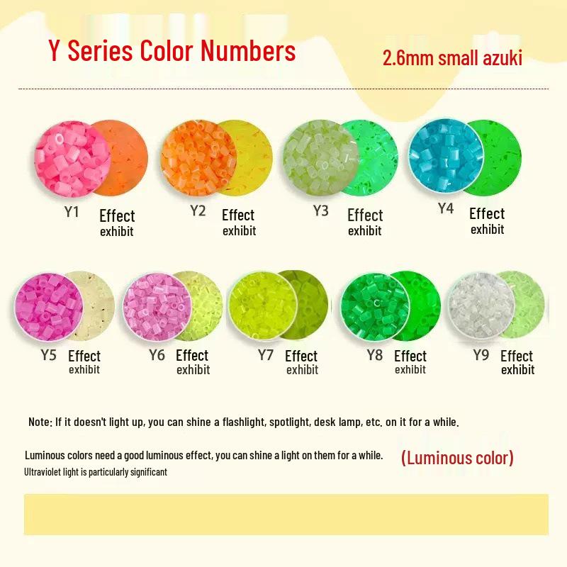 Fuse Beads Fusion Beads Set: 2.6mm Glow, Pearlescent, Jelly, Color-Change, Temperature-Change