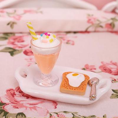 1шт 1:12 миниатюрных стаканчиков для мороженого для кукольного домика, аксессуары для кукольной кухни
