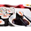 Вкусный суши-кейтеринг Декоративное настенное искусство: Настенная роспись в раме из крафт-бумаги